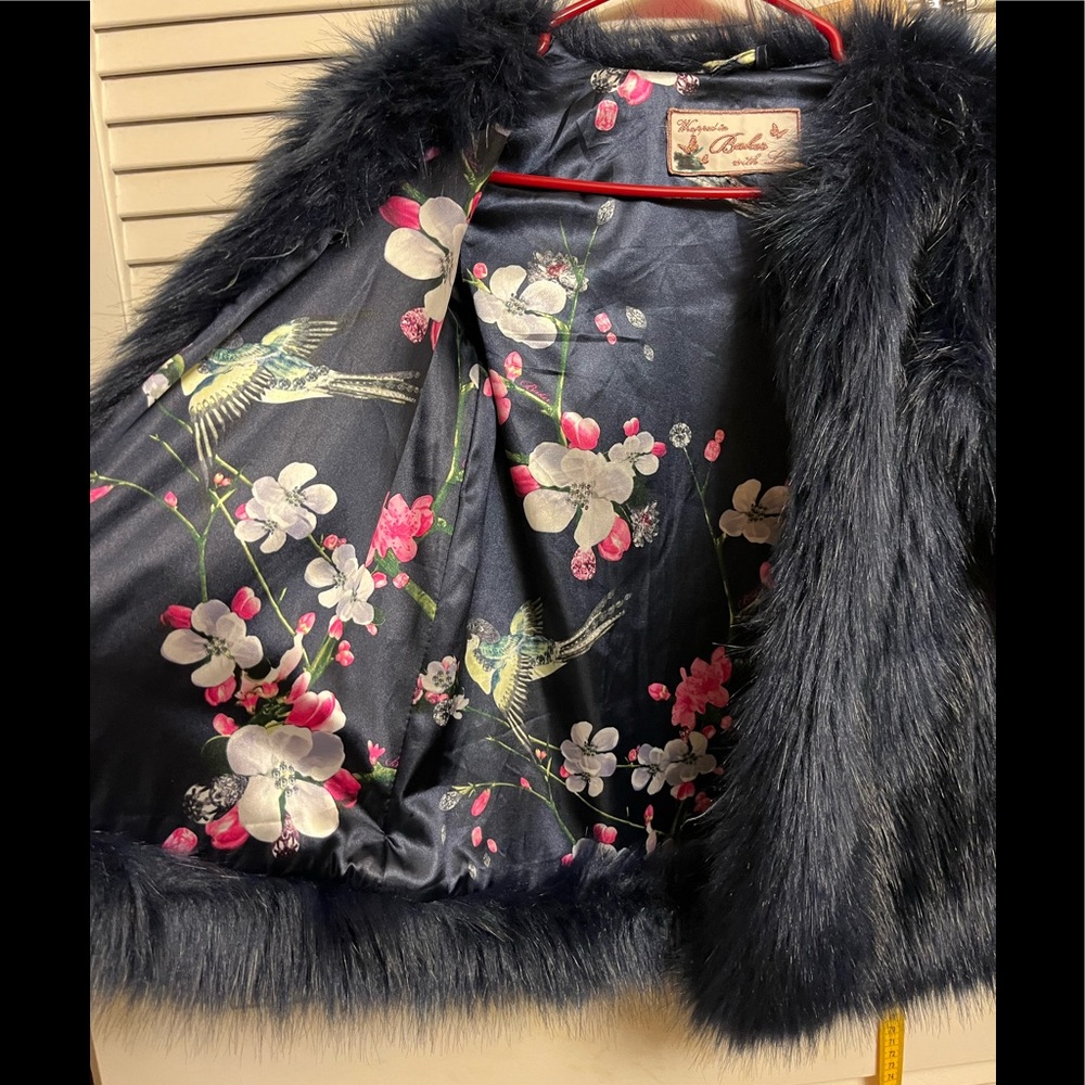 Beautiful NWOT dark blue small jacket